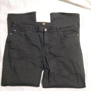 Lee Premium Smarter Fit Boot Cut Stretch Jean Women Black Size 20 Medium (40x30)